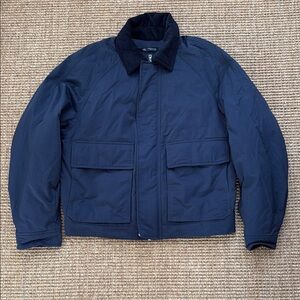Zara Navy Bomber Jacket Medium